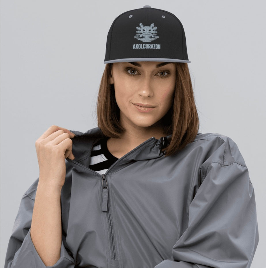 Casquette “El Original”— Noir et grise unisex — style SnapBack brodé