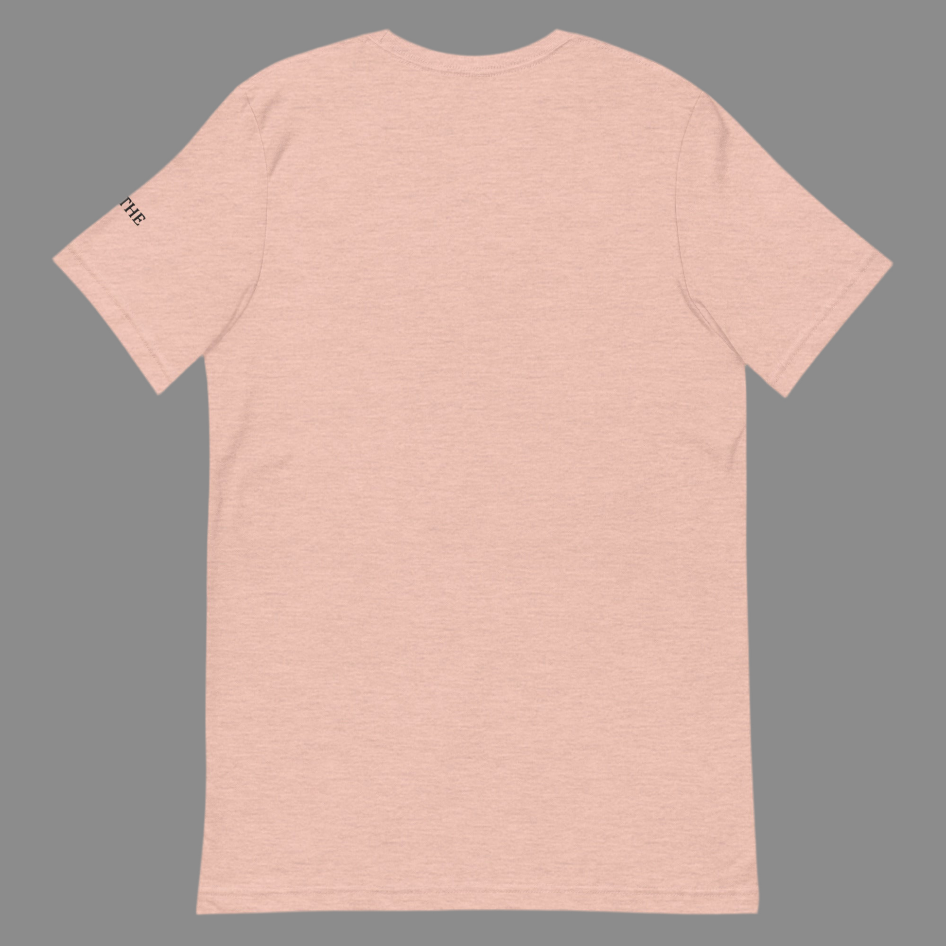 T-shirt “Rosa” Rose pêche unisexe Axolcorazon Brodé