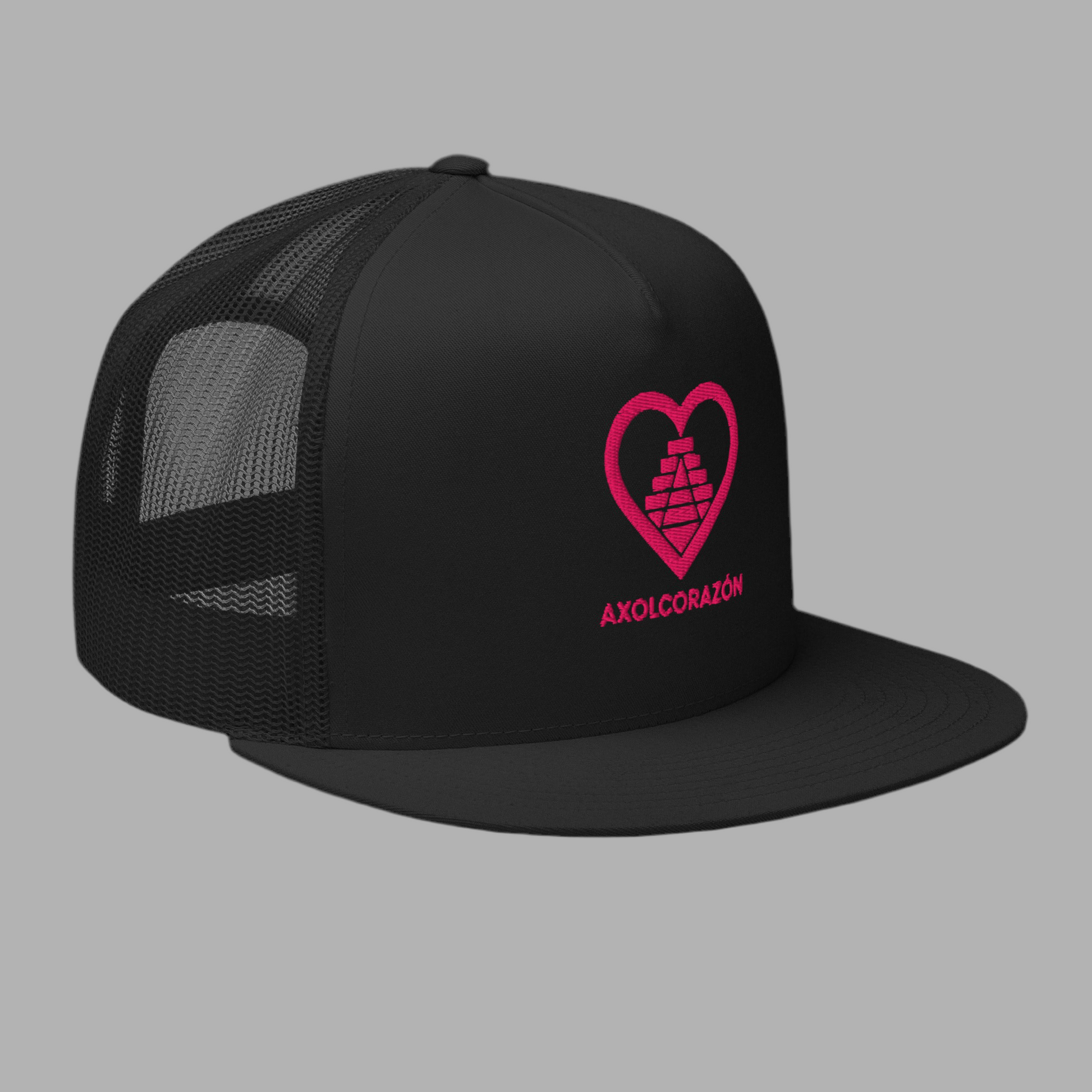Casquette Trucker “Viento” Noir unisex— brodé