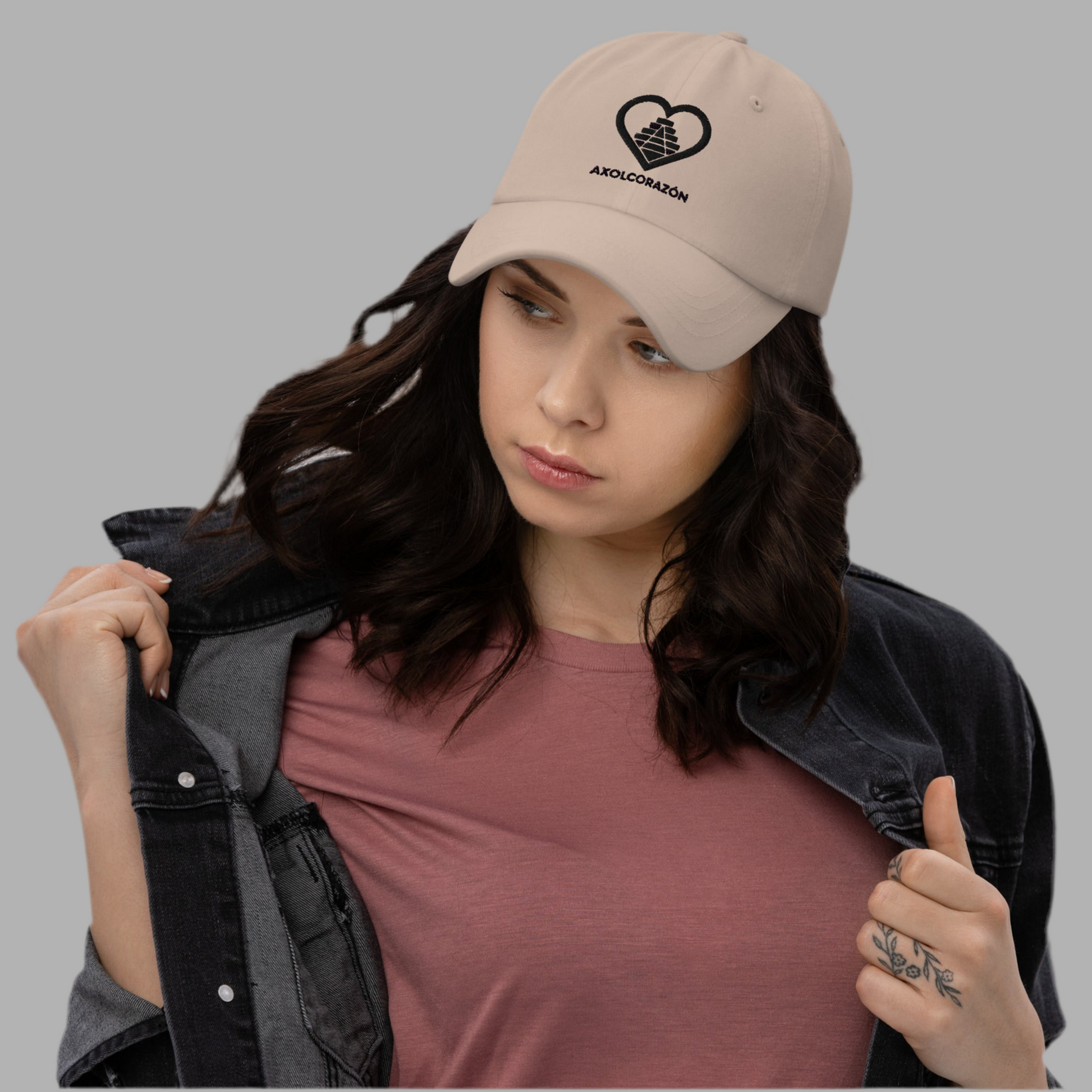 Casquette “Arena” Beige unisex — style structurée brodé