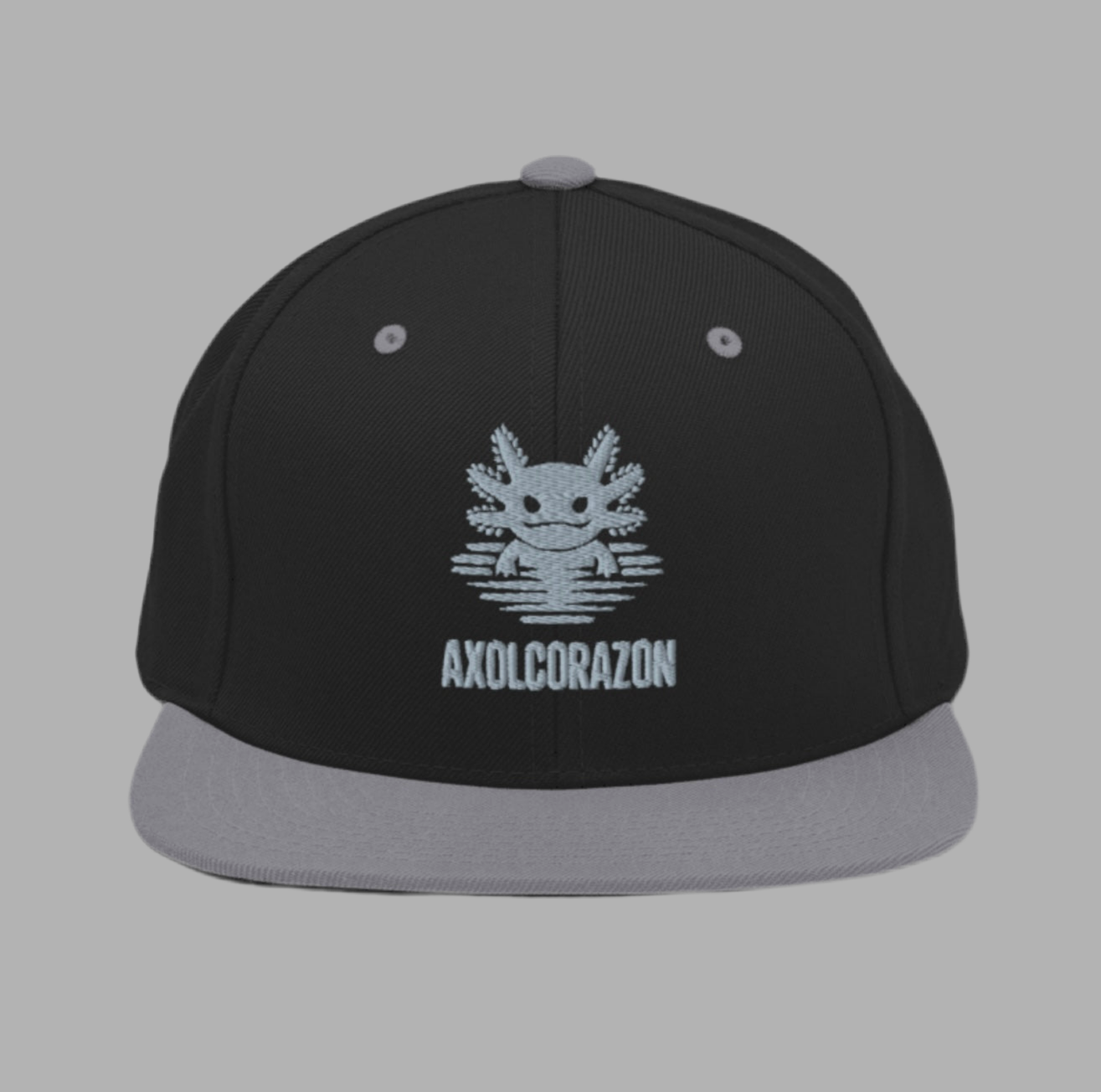 Casquette “El Original”— Noir et grise unisex — style SnapBack brodé