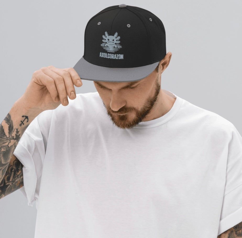 Casquette “El Original”— Noir et grise unisex — style SnapBack brodé
