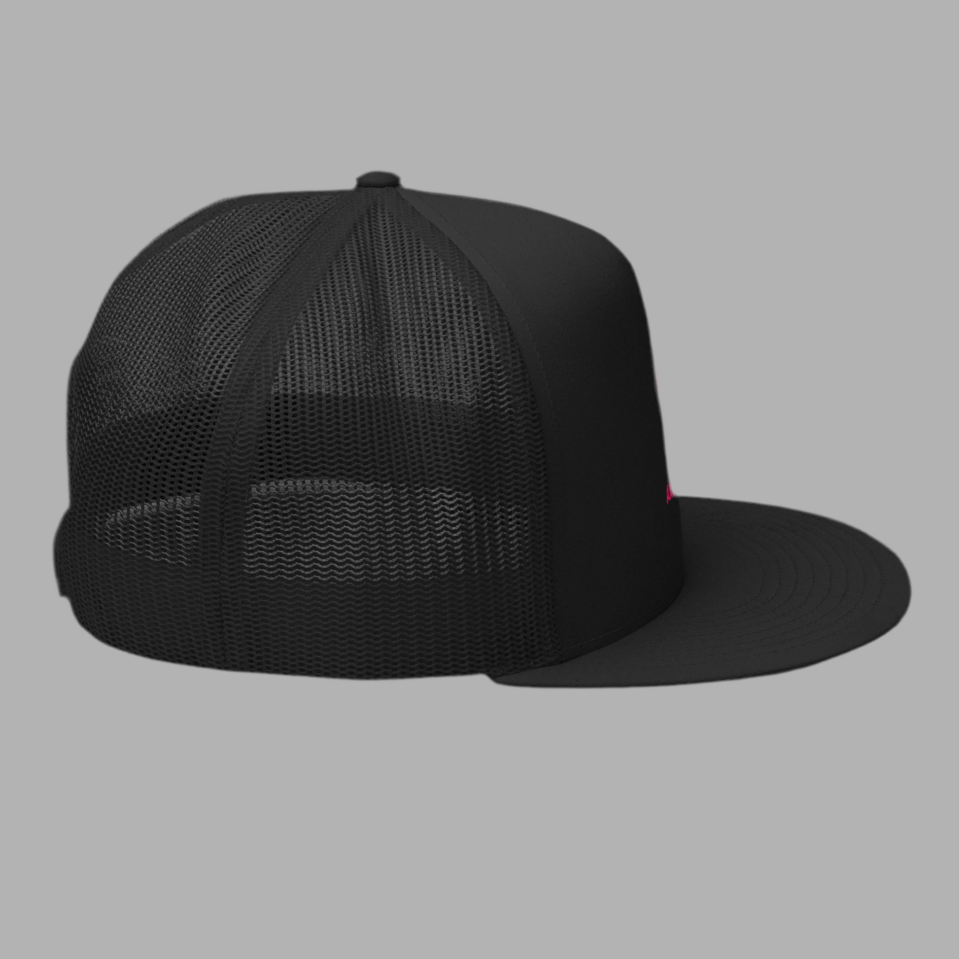 Casquette Trucker “Viento” Noir unisex— brodé